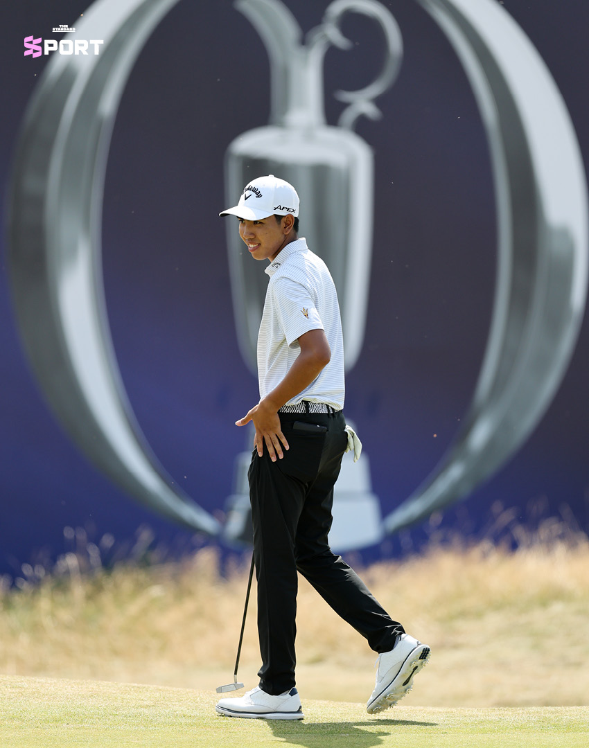 ฟีฟ่า-พงศภัค เหล่าภักดี นักกอล์ฟไทยขณะแข่งขันกอล์ฟ The Open Championship 2