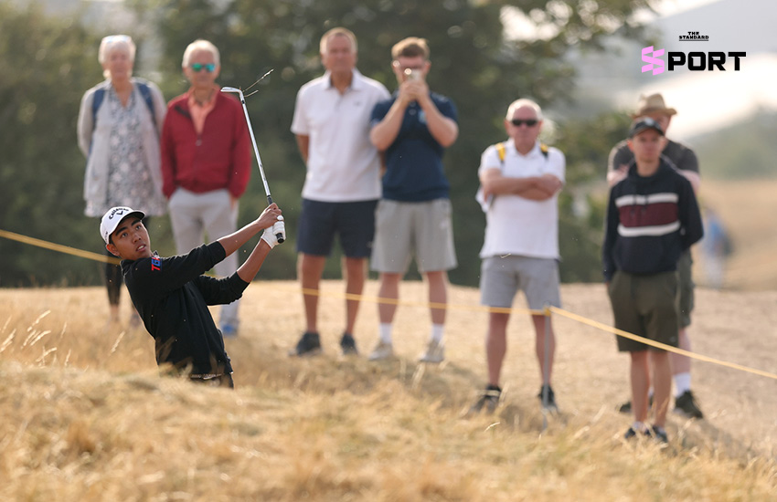 ฟีฟ่า-พงศภัค เหล่าภักดี นักกอล์ฟไทยขณะแข่งขันกอล์ฟ The Open Championship 3