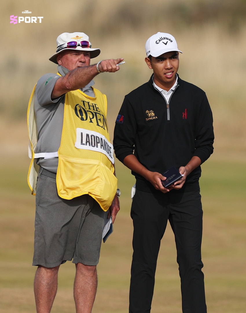 ฟีฟ่า-พงศภัค เหล่าภักดี นักกอล์ฟไทยขณะแข่งขันกอล์ฟ The Open Championship 4