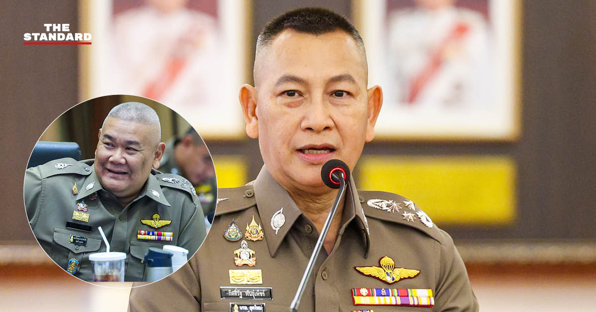 พล.ต.อ.กิตติ์รัฐ พันธุ์เพ็ชร์ ผู้บัญชาการตำรวจแห่งชาติ แถลงข่าว
