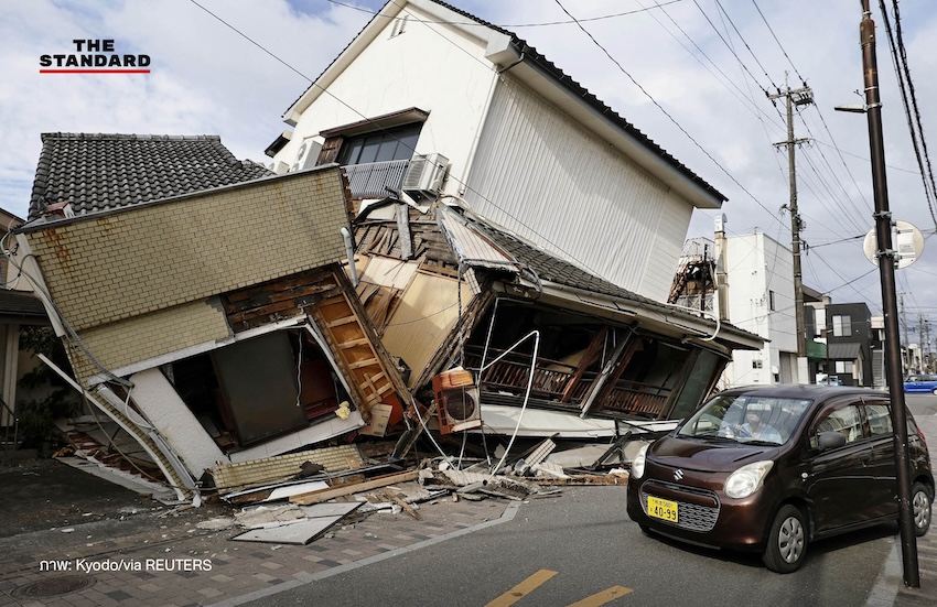 ภาพความเสียหายจากเหตุแผ่นดินไหวในจังหวัดคุมาโมโตะ ประเทศญี่ปุ่น 2