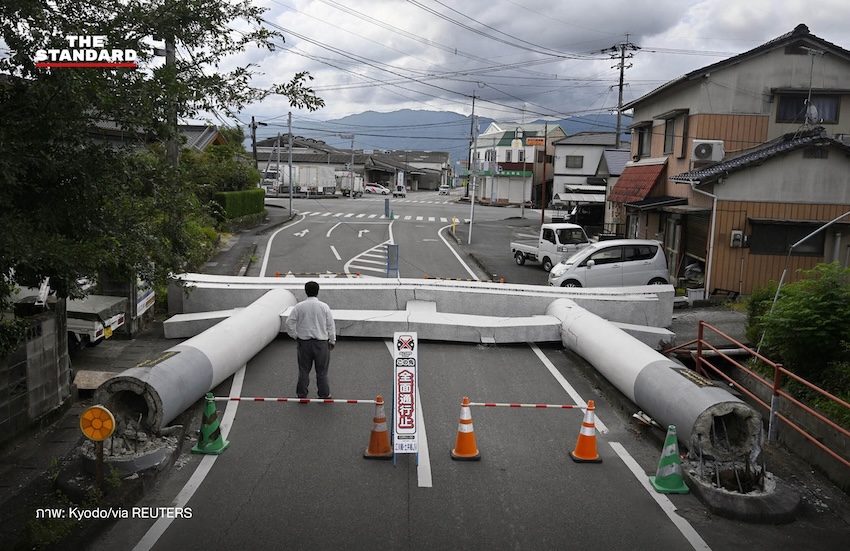 ภาพความเสียหายจากเหตุแผ่นดินไหวในจังหวัดคุมาโมโตะ ประเทศญี่ปุ่น 8