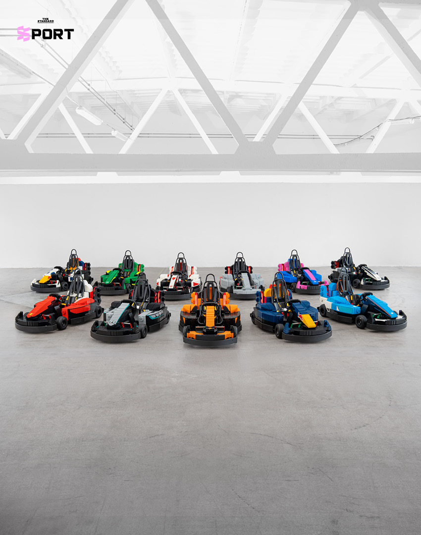 ภาพรถ LEGO Minicar จำนวน 22 คัน เตรียมใช้ในขบวนพาเหรดนักขับ F1 ที่สนามซิลเวอร์สโตน 1