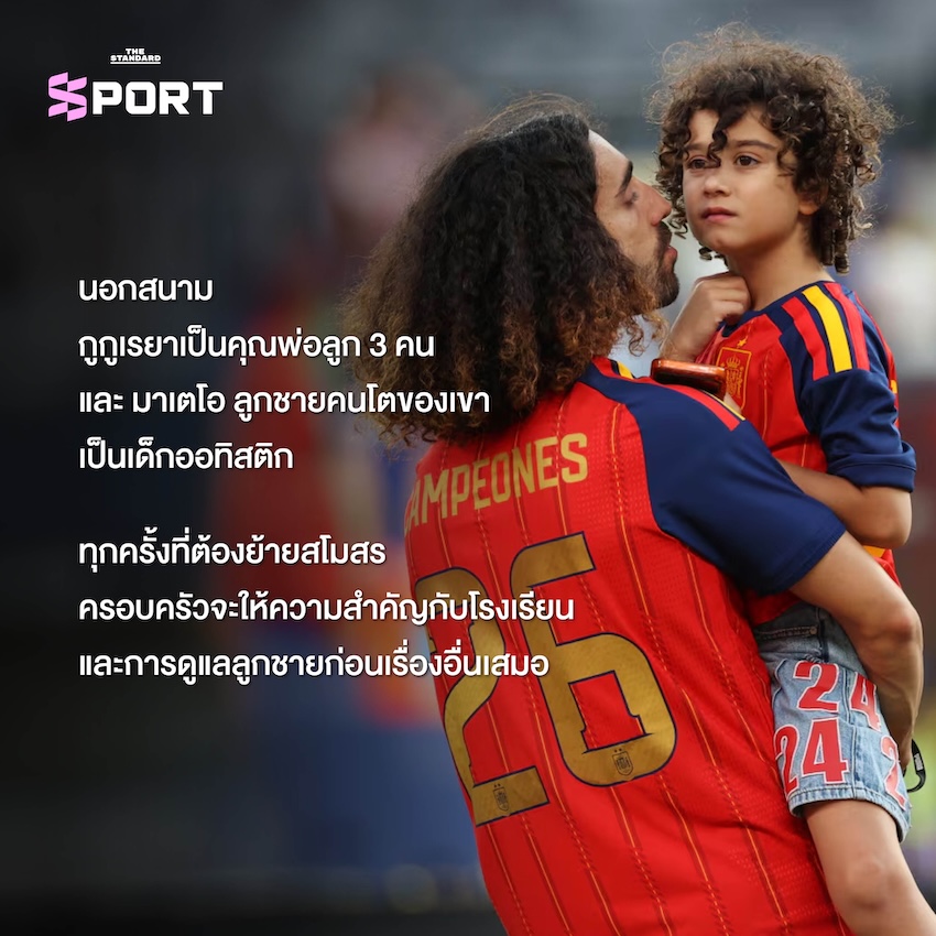 ภาพ มาร์ก กูกูเรยา นักฟุตบอลทีมชาติสเปน กับทรงผมหยิกฟูอันเป็นเอกลักษณ์ 2
