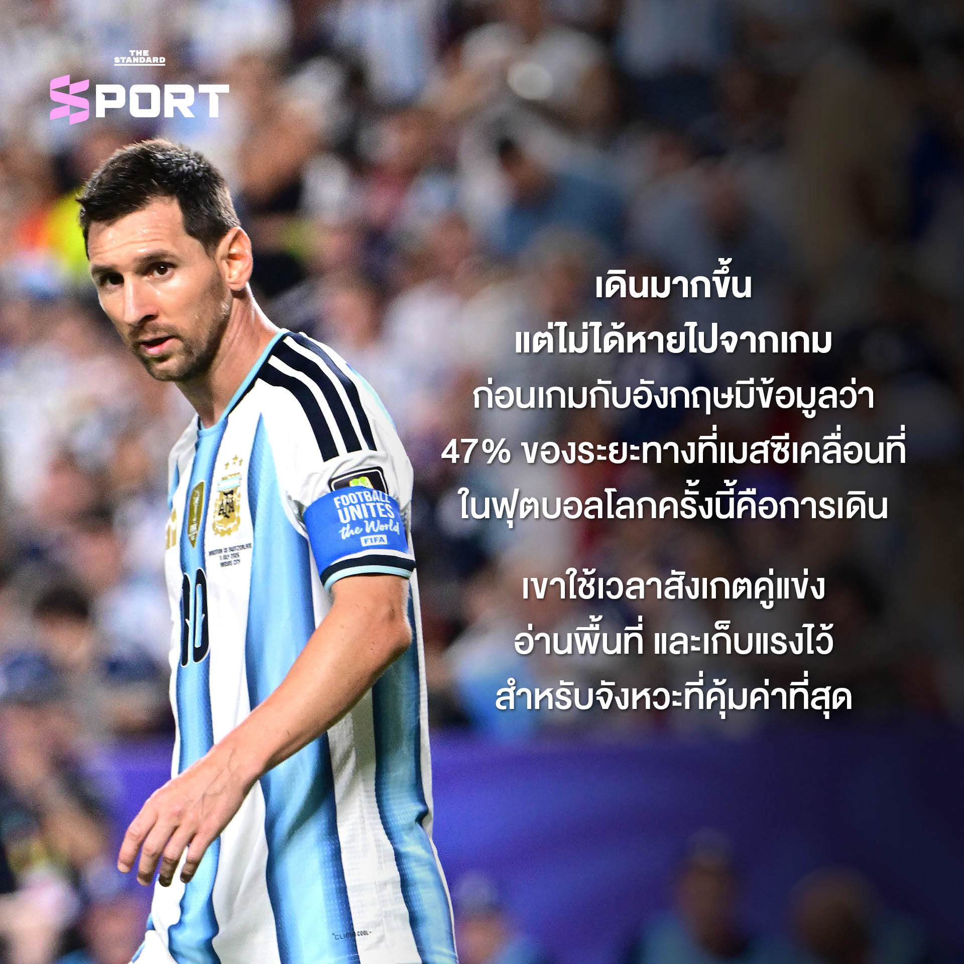 ภาพ ลิโอเนล เมสซี กำลังเดินลงสนาม 5