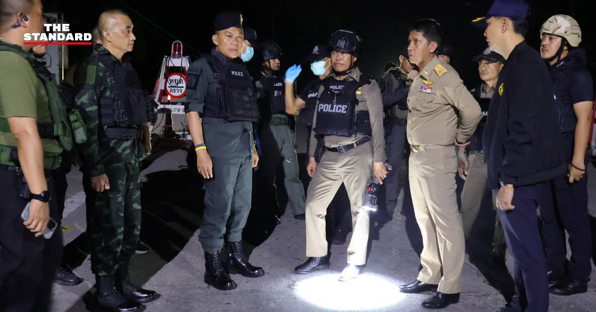 ผู้ว่าราชการจังหวัดนราธิวาสและเจ้าหน้าที่ฝ่ายความมั่นคงลงพื้นที่ติดตามสถานการณ์