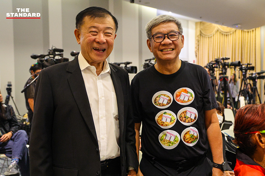 ภาพพรรคร่วมฝ่ายค้านแถลงข่าวเปิดหลักฐานคดีฮั้ว สว. ภาค 2 9