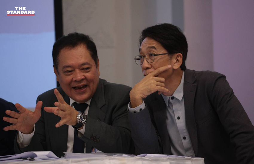 ภาพวิปฝ่ายค้านแถลงข่าวเปิดหลักฐานคดีฮั้ว สว. 4