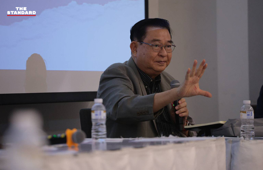 ภาพวิปฝ่ายค้านแถลงข่าวเปิดหลักฐานคดีฮั้ว สว. 5