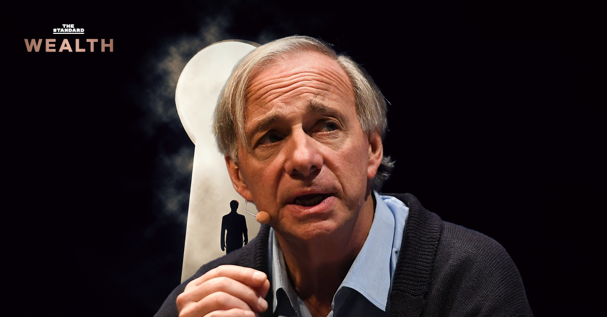 ภาพ Ray Dalio พร้อมข้อความสรุป 5 บทเรียนชีวิต-การลงทุน สำหรับคนรุ่นใหม่