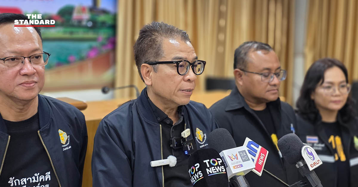 ภาพกราฟิก แสวง บุญมี เลขาธิการ กกต. พร้อมข้อความพาดหัวข่าว