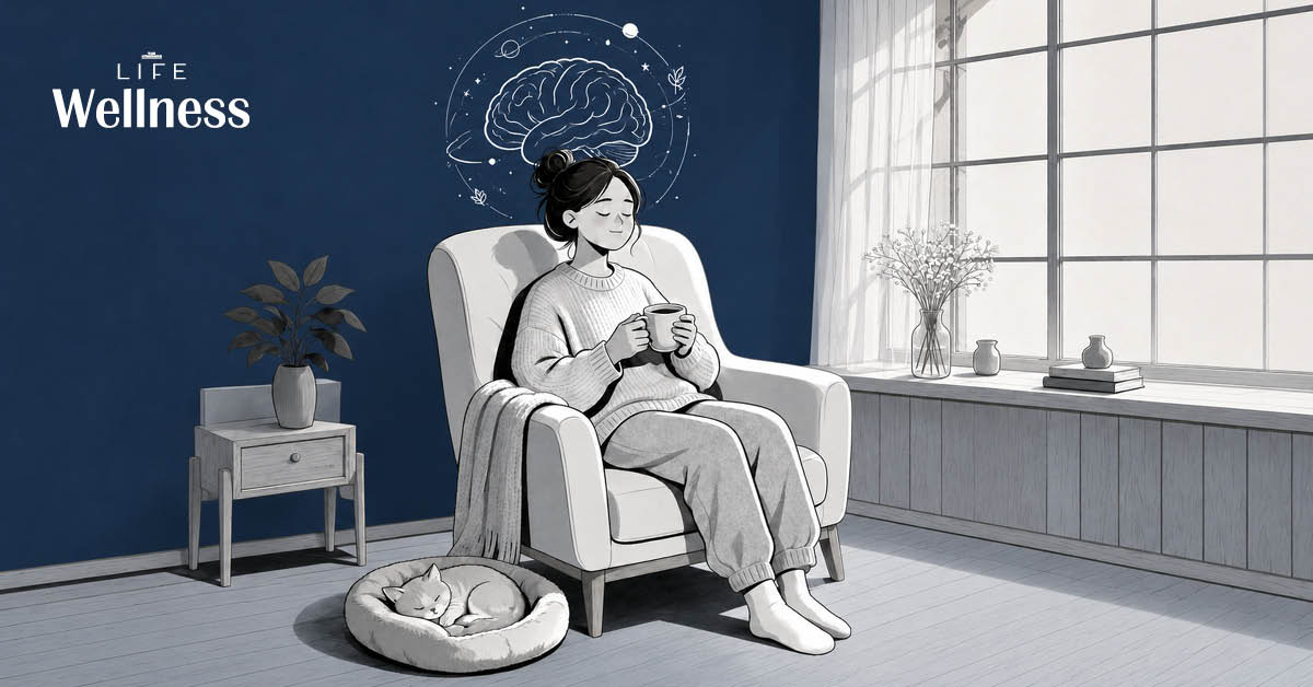 ภาพประกอบแนวคิด Slow Dopamine เพื่อการรีเซ็ตสมองและฮีลใจ