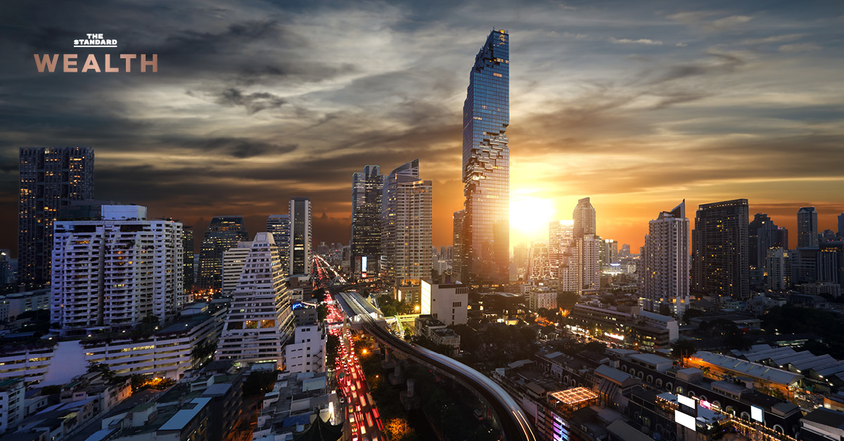 อินโฟกราฟิกแสดงปัจจัยบวกและปัจจัยเสี่ยงต่อ GDP ไทยปี 2569