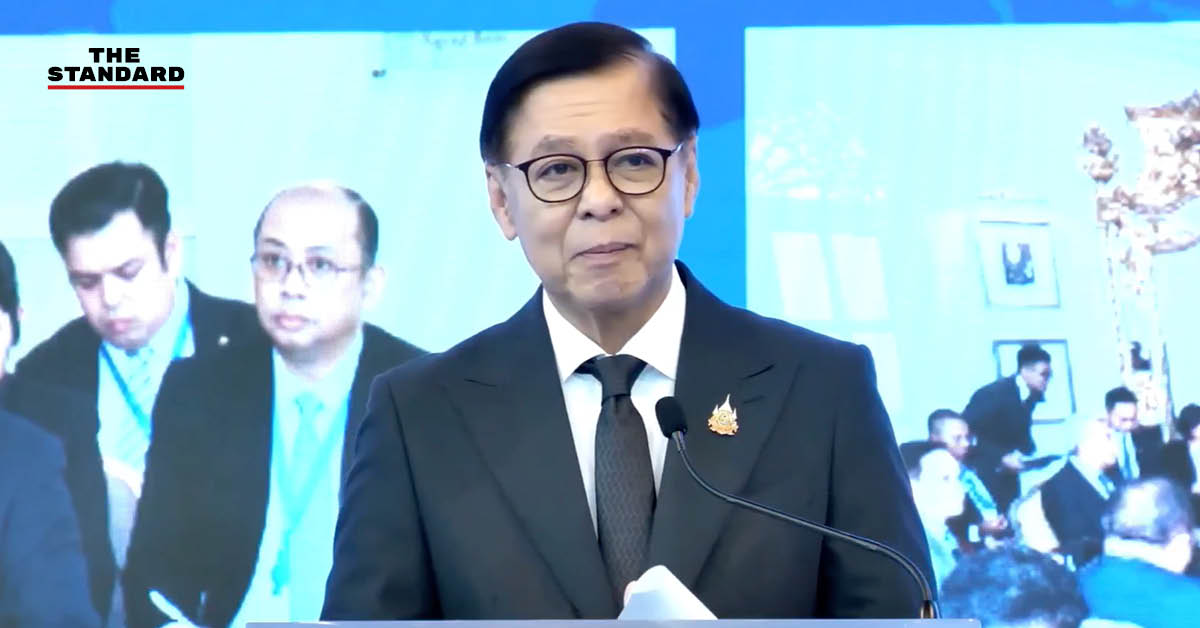 สีหศักดิ์ พวงเกตุแก้ว รองนายกรัฐมนตรีและรัฐมนตรีว่าการกระทรวงการต่างประเทศ แถลงข่าว