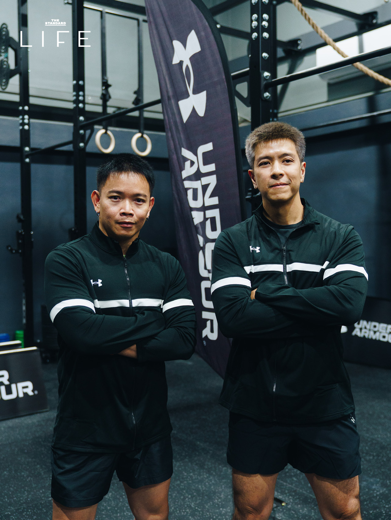 นักกีฬา Team Under Armour กำลังฝึกซ้อมร่างกาย 10