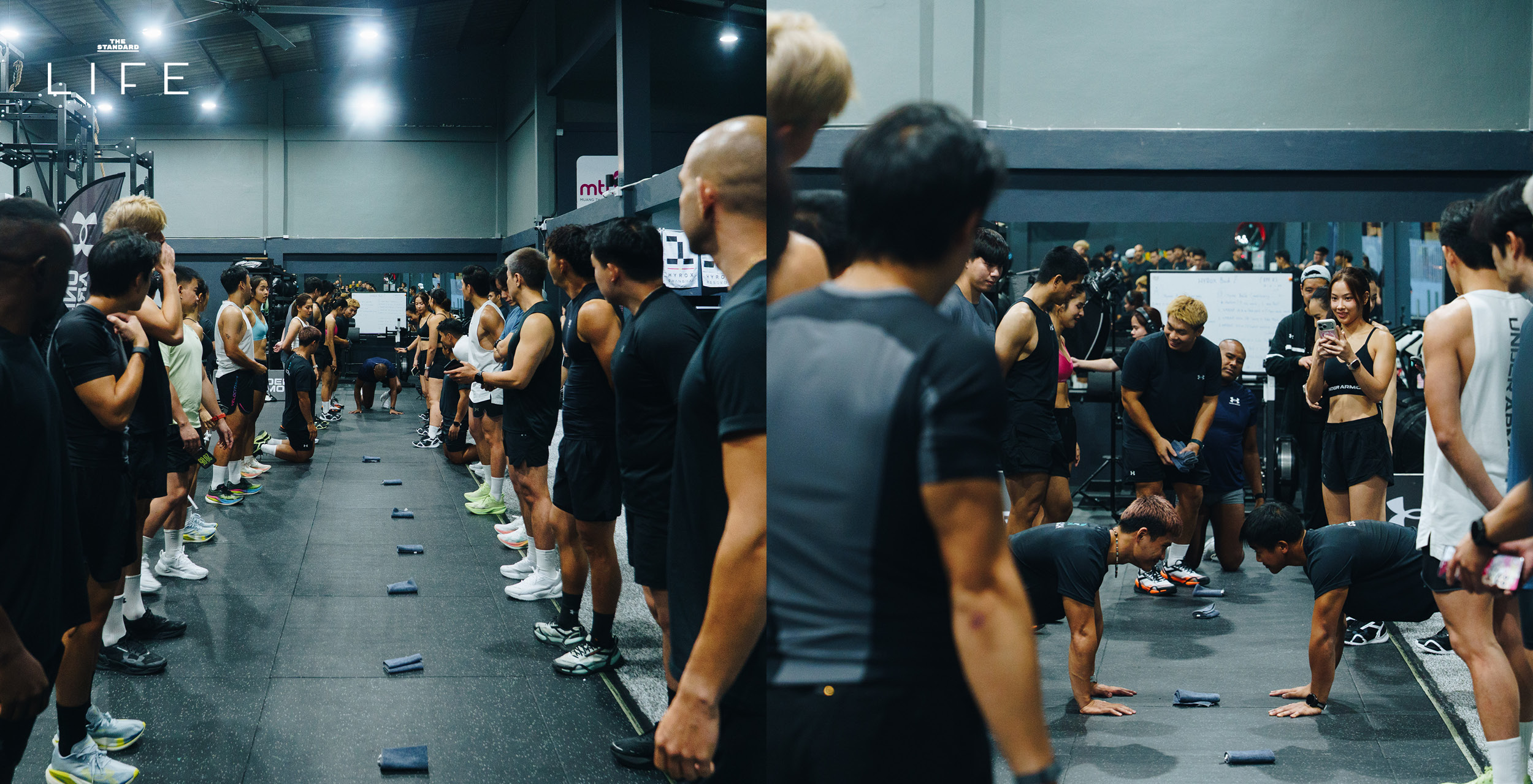 นักกีฬา Team Under Armour กำลังฝึกซ้อมร่างกาย 11