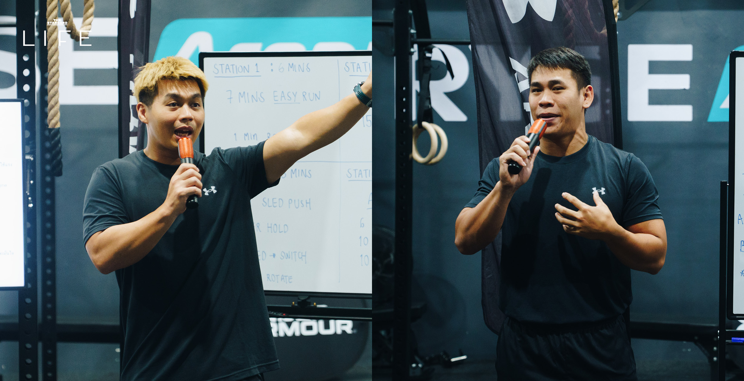 นักกีฬา Team Under Armour กำลังฝึกซ้อมร่างกาย 2