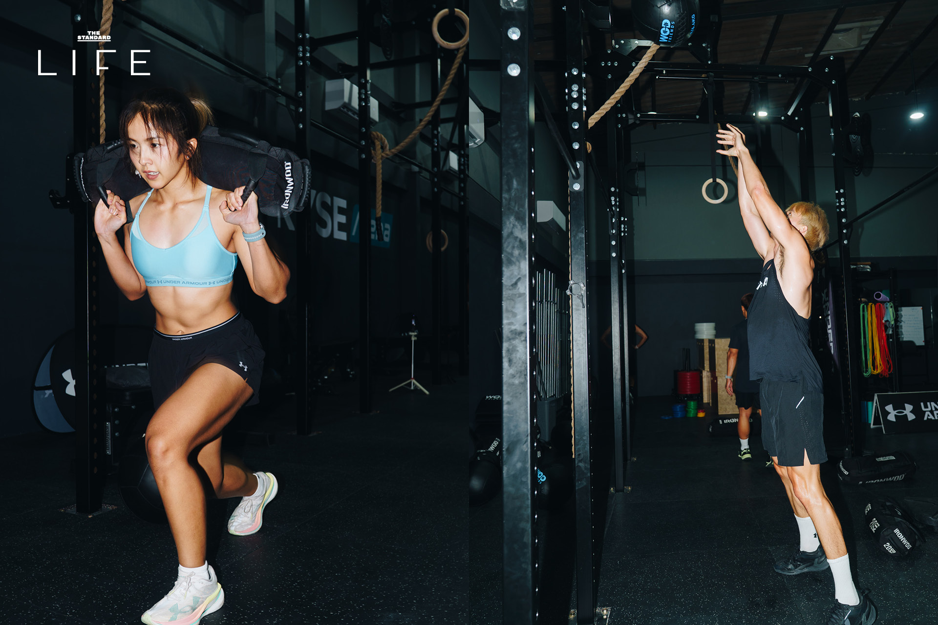 นักกีฬา Team Under Armour กำลังฝึกซ้อมร่างกาย 7