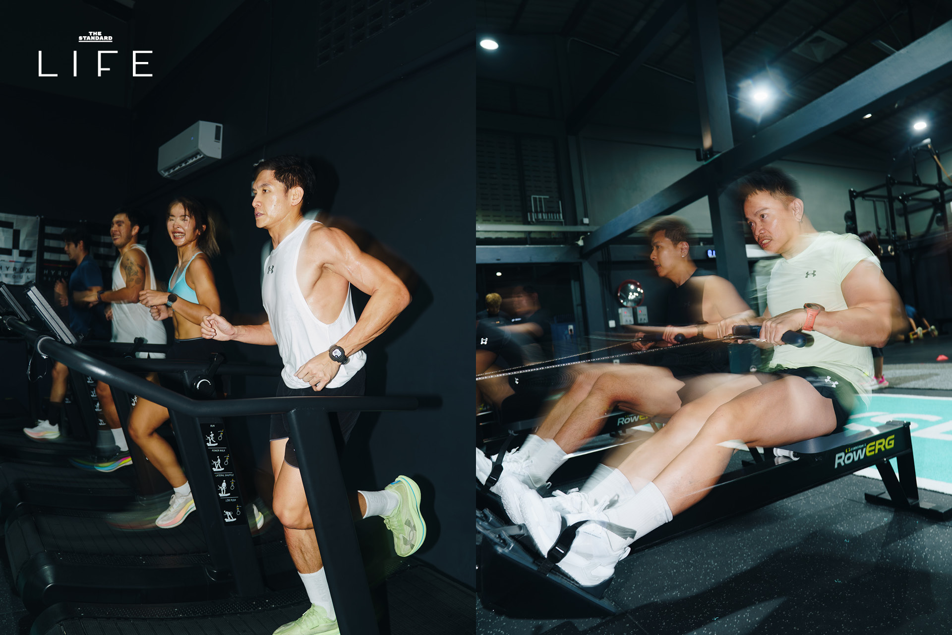นักกีฬา Team Under Armour กำลังฝึกซ้อมร่างกาย 8
