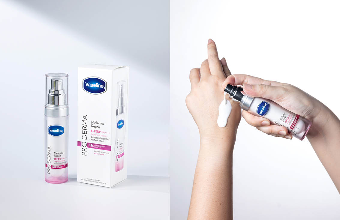 ภาพผลิตภัณฑ์ Vaseline Pro Derma ที่ช่วยลดฝ้าแดดและจุดด่างดำ 4