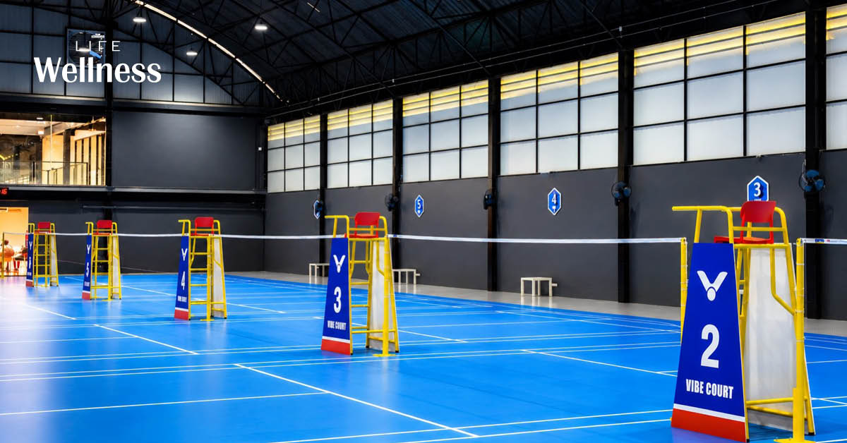 คอร์ตแบดมินตันและพิกเคิลบอล VIBE Court ที่มีนบุรี ดีไซน์โมเดิร์น