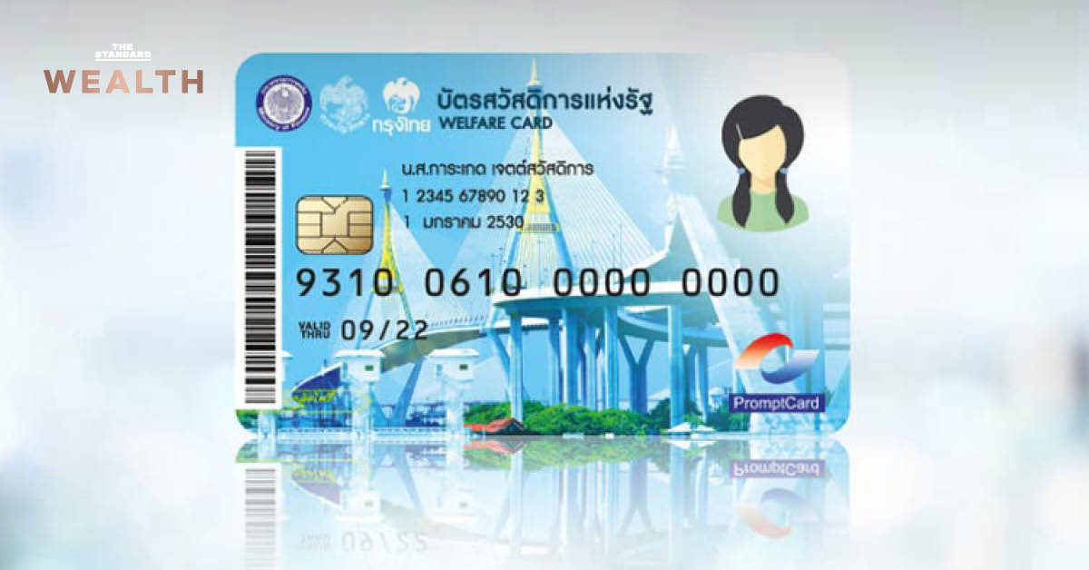 ภาพอินโฟกราฟิกเกี่ยวกับนโยบายบัตรสวัสดิการแห่งรัฐและงบประมาณ