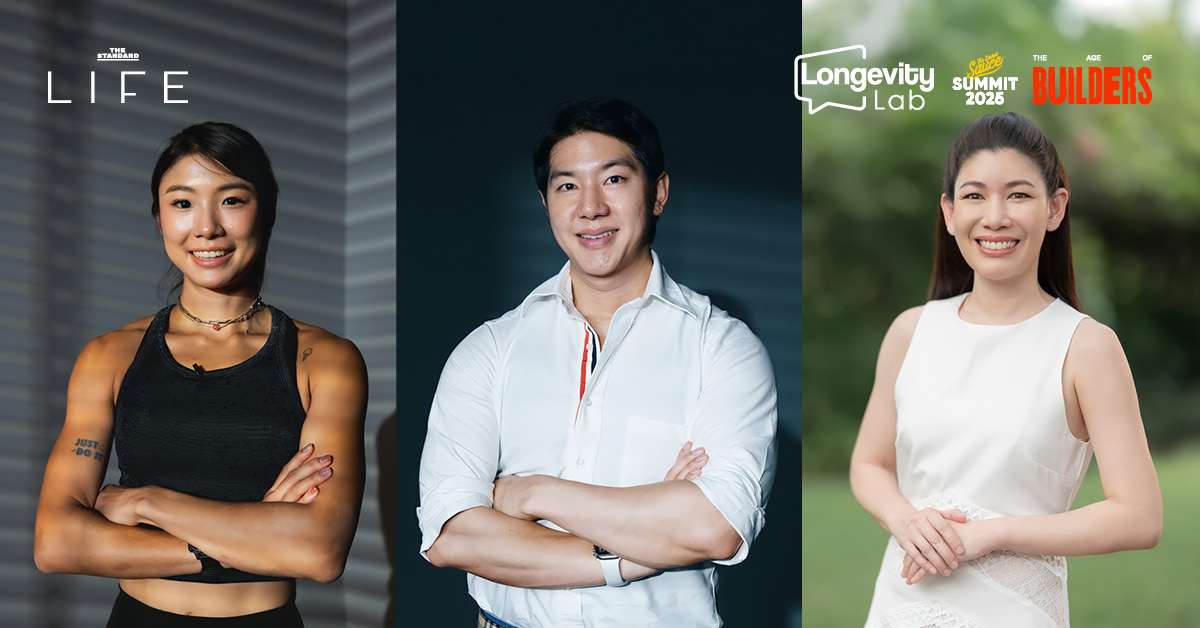 หมอแทน - โค้ชกี้ - คุณมีนา บนเวที Longevity Lab On Stage! ถอดรหัสธุรกิจ Wellness ยั่งยืน