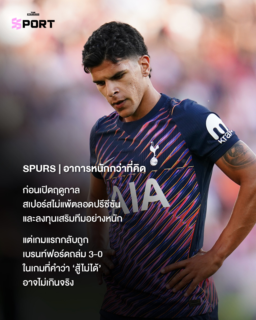 ภาพนักฟุตบอลจากทีม BIG SIX ในพรีเมียร์ลีกหลังเกมนัดเปิดสนาม 9