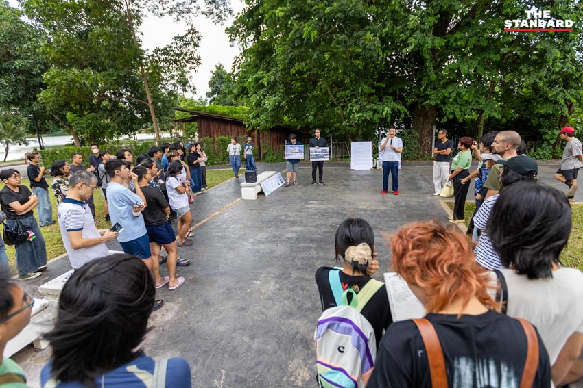 ภาพบรรยากาศการรวมตัวคัดค้านการรื้อถอนหอพักอ่างแก้ว มหาวิทยาลัยเชียงใหม่ 8