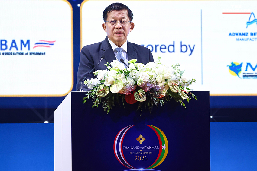 อนุทิน ชาญวีรกูล และ พลเอกอาวุโส มินอ่องหล่าย พบปะกันในงาน Thailand-Myanmar Business Forum 9