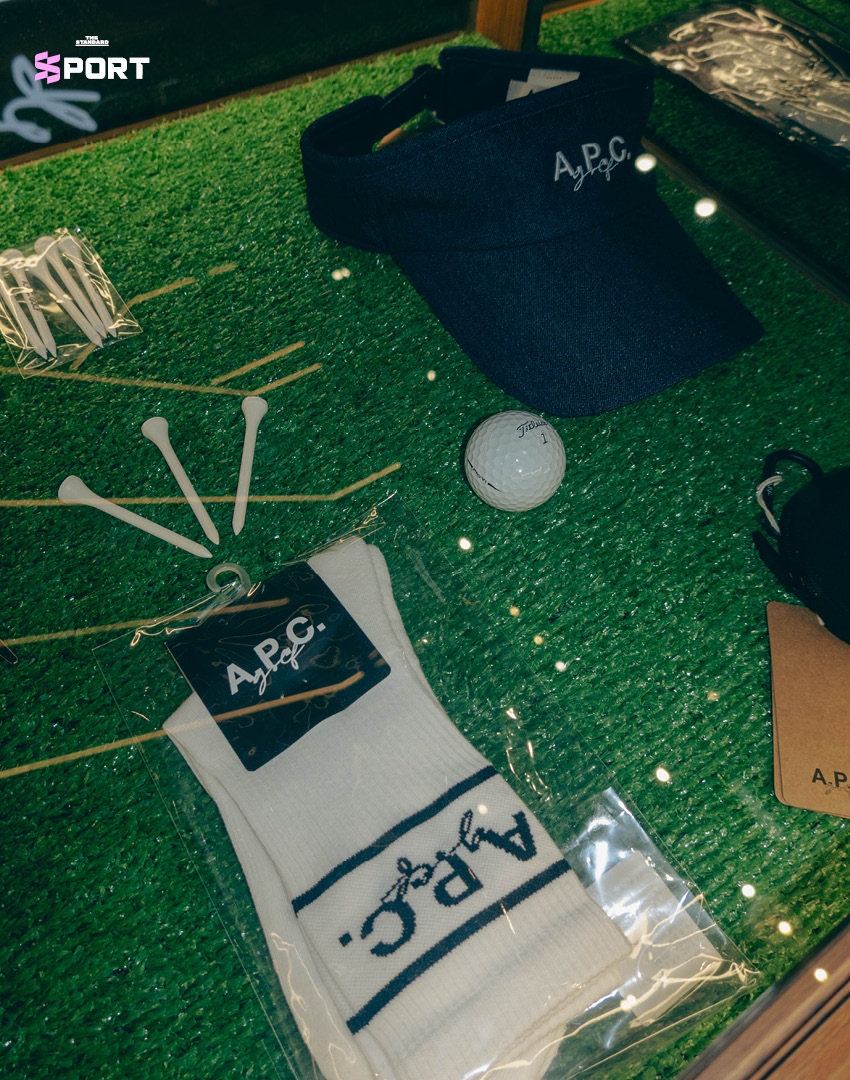 ภาพบรรยากาศป๊อปอัพสโตร์ A.P.C. Golf แห่งแรกในเอเชียที่ธนิยะ 10