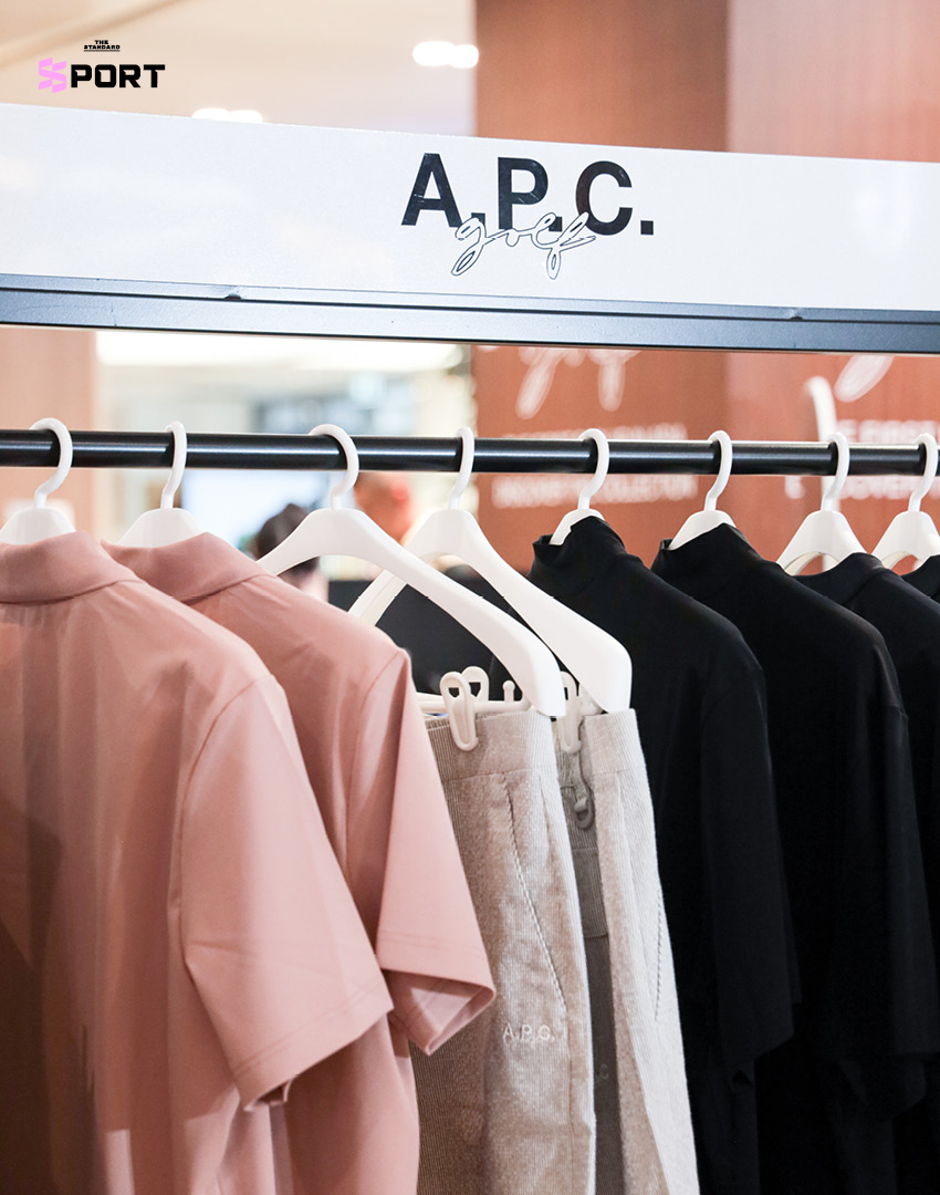 ภาพบรรยากาศป๊อปอัพสโตร์ A.P.C. Golf แห่งแรกในเอเชียที่ธนิยะ 7