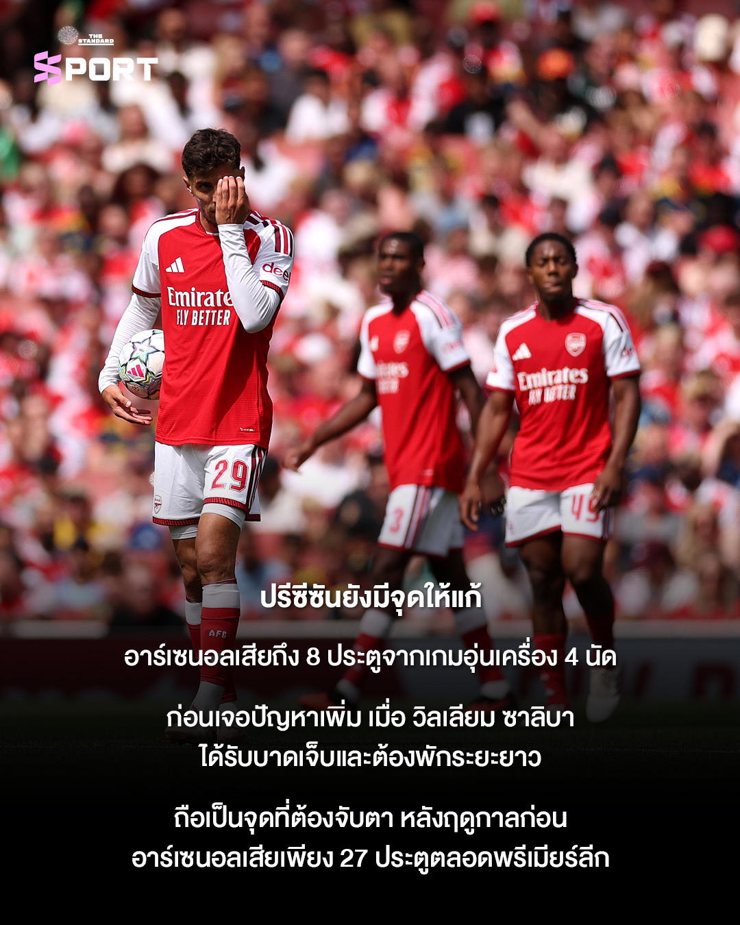 นักฟุตบอลอาร์เซนอลฉลองชัยชนะพร้อมถ้วยรางวัล 4