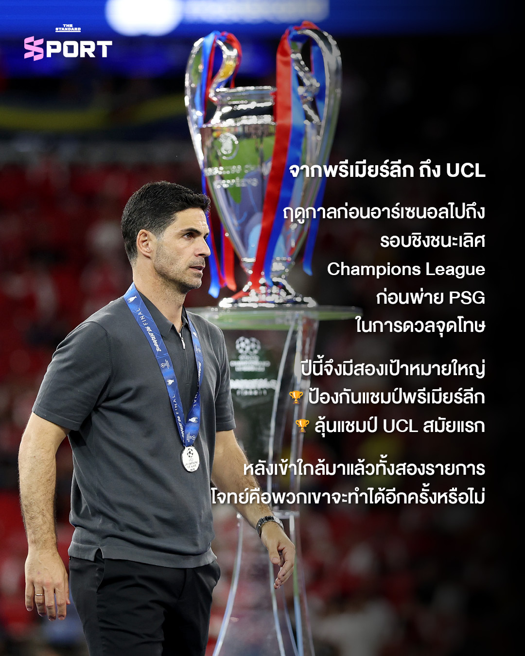 นักฟุตบอลอาร์เซนอลฉลองชัยชนะพร้อมถ้วยรางวัล 7