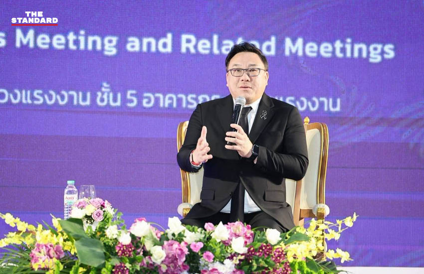 จุลพันธ์ อมรวิวัฒน์ รัฐมนตรีว่าการกระทรวงแรงงาน แถลงข่าวความพร้อมการเป็นเจ้าภาพการประชุมรัฐมนตรีแรงงานอาเซียน 2