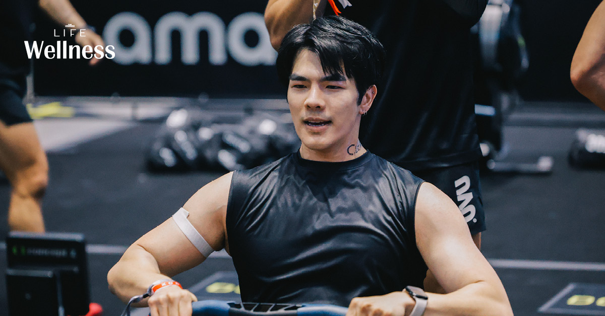 ภาพนักกีฬาชายคนดังกำลังแข่งขันในเรซ Men Doubles ของ BYD HYROX Bangkok 2026