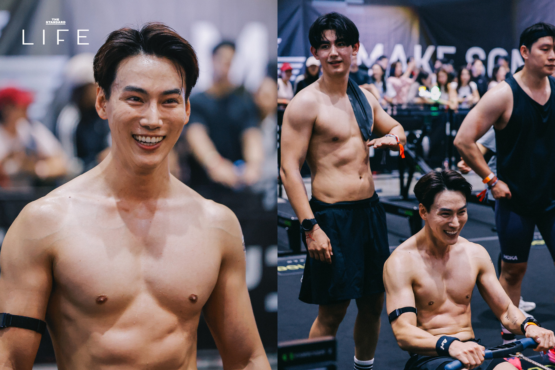 ภาพนักกีฬาชายคนดังกำลังแข่งขันในเรซ Men Doubles ของ BYD HYROX Bangkok 2026 12