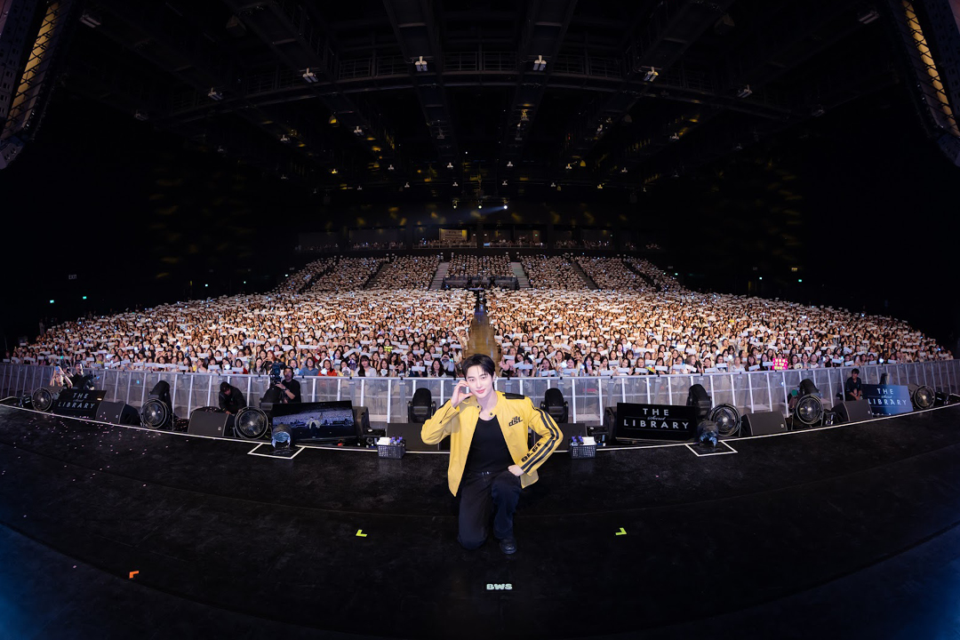 บยอนอูซอกบนเวทีในงานแฟนมีตติ้ง The Secret Library in Bangkok 4