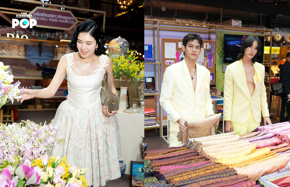 เหล่าเซเลบริตี้ในชุดแฟชั่น ร่วมช็อปงานคราฟต์ที่ THAI CRAFT MARCHÉ ในงาน EM DISTRICT SENSE OF THAI 2026 2