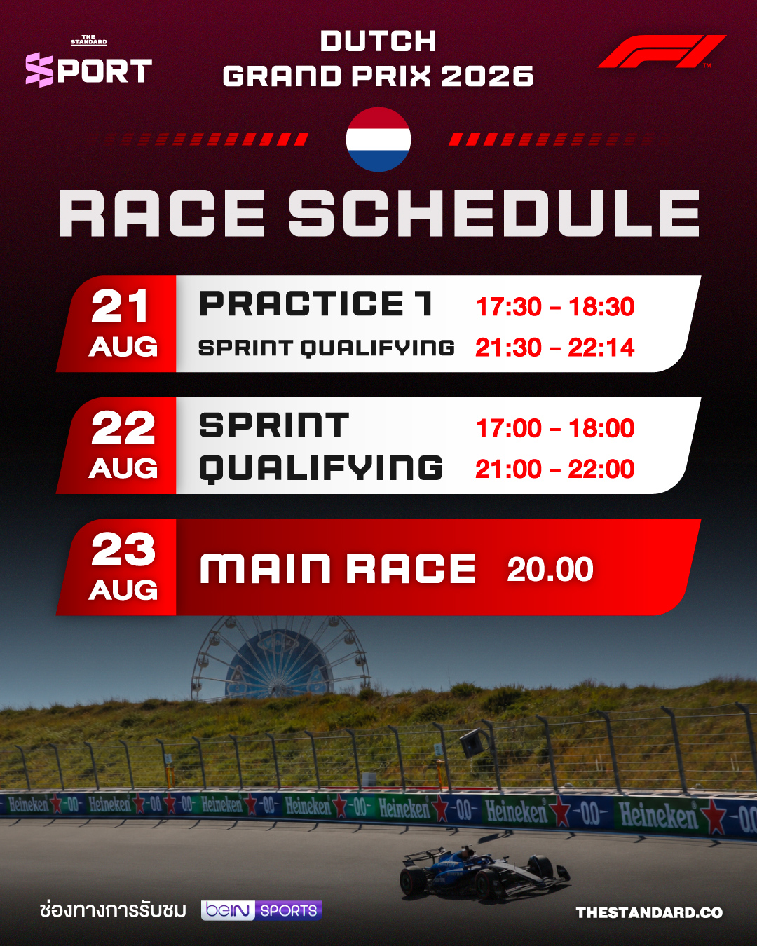 ภาพสนามแข่ง F1 Circuit Zandvoort ในประเทศเนเธอร์แลนด์ 1