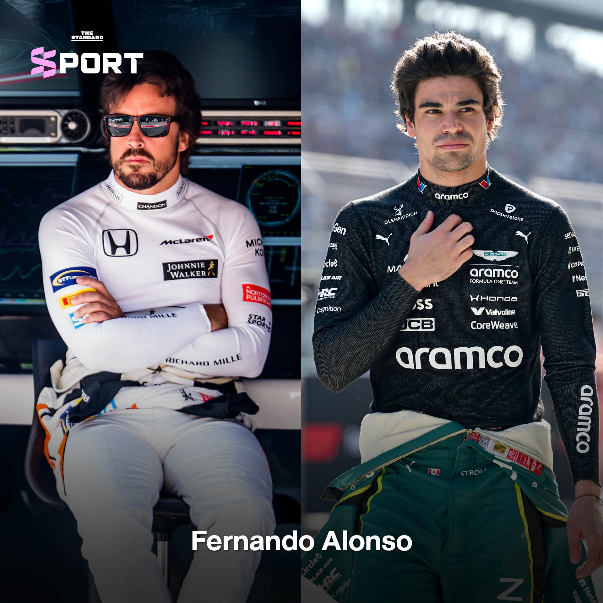 ภาพปกเปรียบเทียบนักขับ F1 ในอดีตและปัจจุบัน แสดงความเปลี่ยนแปลงตลอด 9 ปี 3