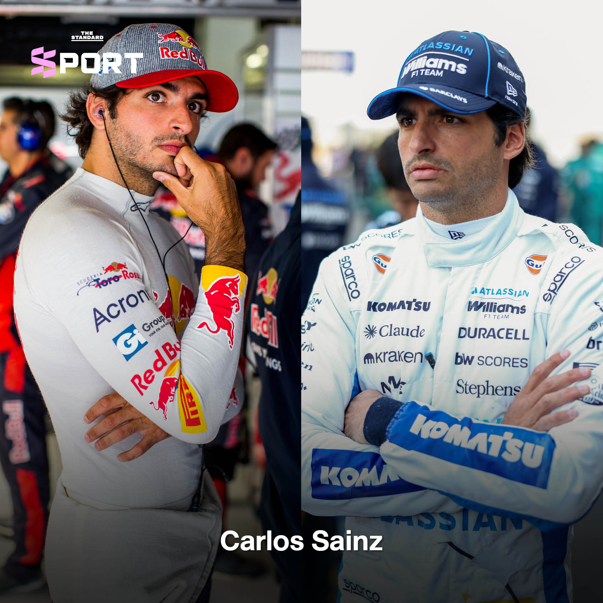 ภาพปกเปรียบเทียบนักขับ F1 ในอดีตและปัจจุบัน แสดงความเปลี่ยนแปลงตลอด 9 ปี 8