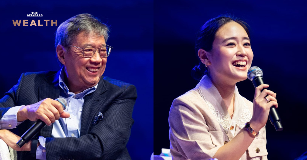 ภาพผู้บริหารธุรกิจครอบครัวกำลังพูดคุยถึงการสืบทอดกิจการ