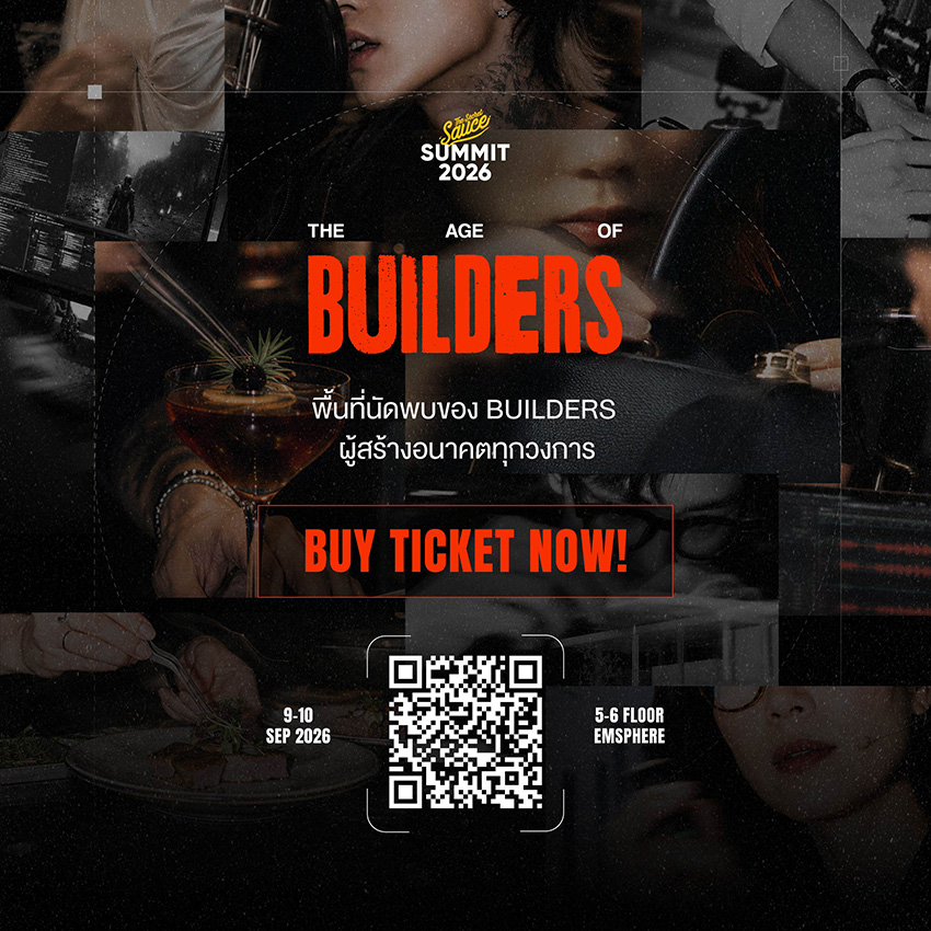 ภาพรวมผู้ร่วมเสวนา Fashion Builders และโลโก้แบรนด์จาก The Secret Sauce Summit 2026 7