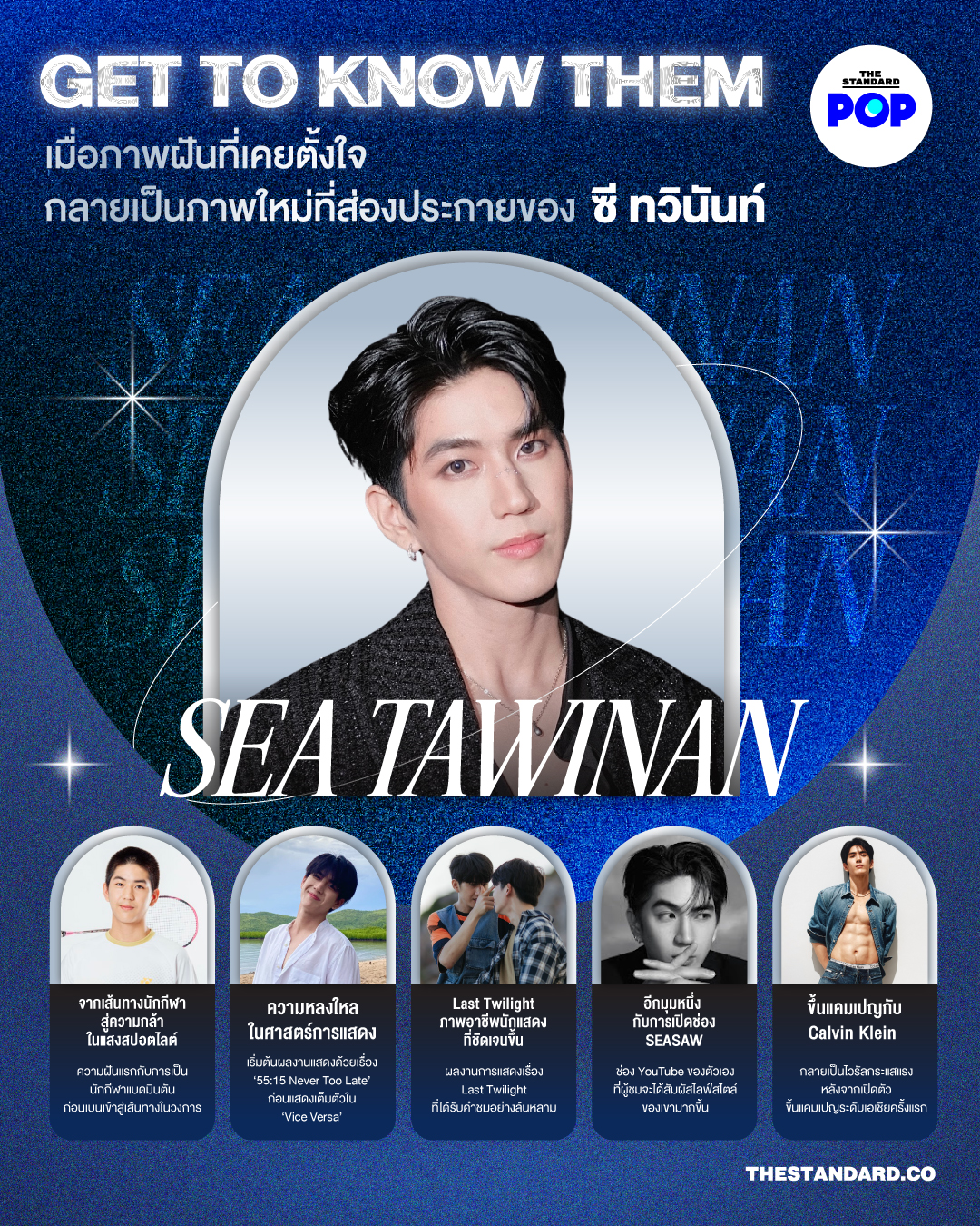 ภาพ ซี ทวินันท์ นักแสดงหนุ่มในชุด Calvin Klein 1