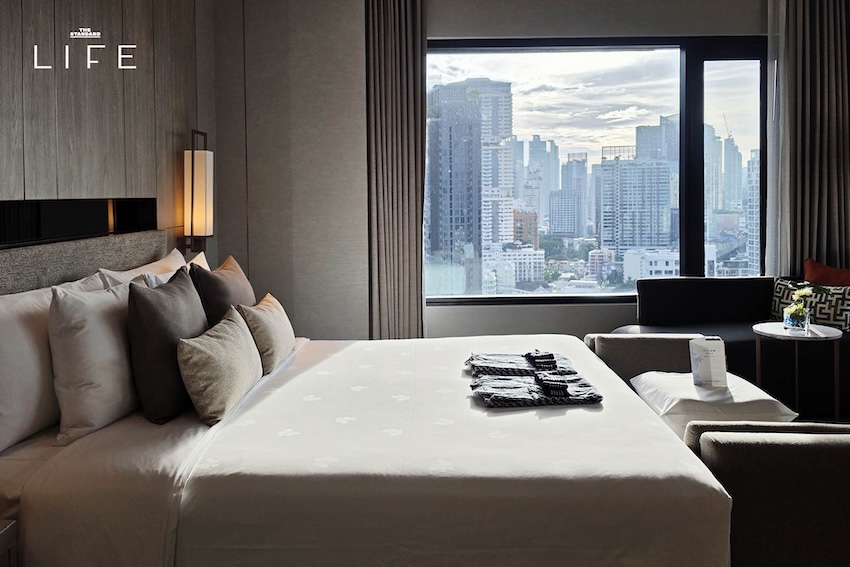 ภาพมุมกว้างของ Hotel Nikko Bangkok แสดงถึงสถาปัตยกรรมที่ผสมผสานกลิ่นอายญี่ปุ่น 4