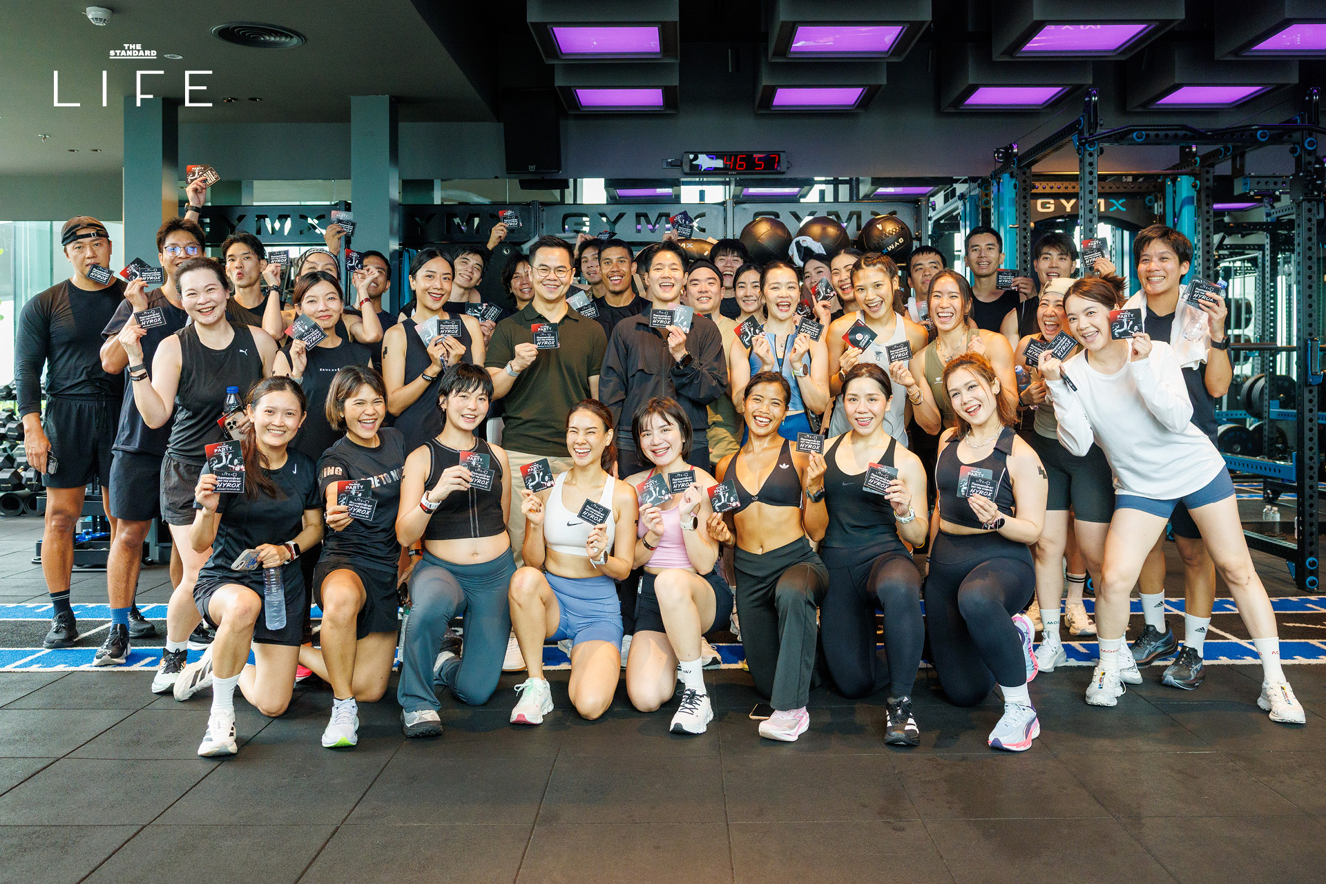 ภาพบรรยากาศงาน ‘Pre-Race Party’ ที่จัดขึ้นเพื่อเฉลิมฉลองความมุ่งมั่นของนักกีฬา HYROX พร้อมกิจกรรมสร้างแรงบันดาลใจ 30
