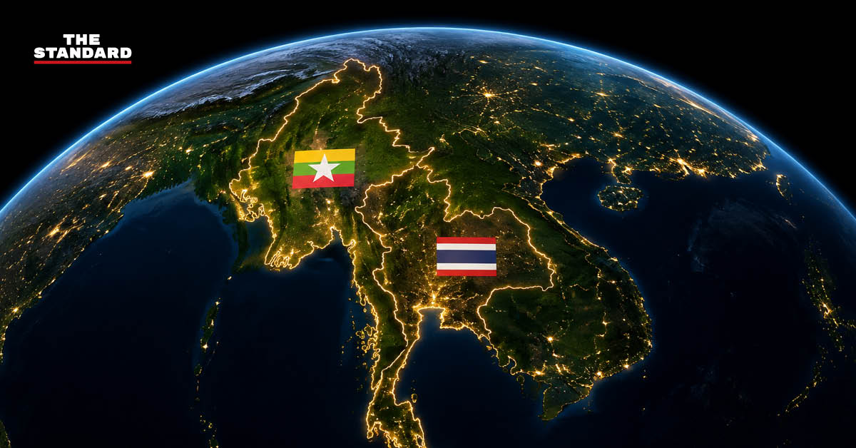 แผนที่แสดงแนวชายแดนไทย-เมียนมา และพื้นที่ 3 ระเบียงตามข้อเสนอของ ISP