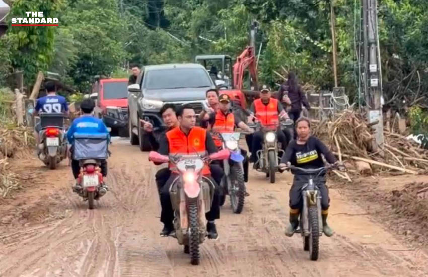 เจเศรษฐ์ ไทยเศรษฐ์ ลงพื้นที่อำเภอปัว จังหวัดน่าน ตรวจเยี่ยมการทำงานของเจ้าหน้าที่และเครื่องจักรในการฟื้นฟูพื้นที่หลังน้ำลด 3