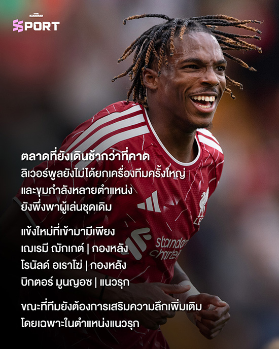 ภาพ อเล็กซานเดอร์ อิซัค ผู้เล่นลิเวอร์พูลกำลังฉลองประตู 3